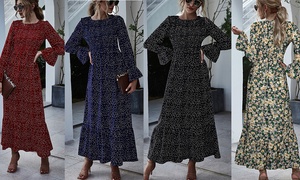 One or Two Long-Sleeve Flowy Maxi Dresses