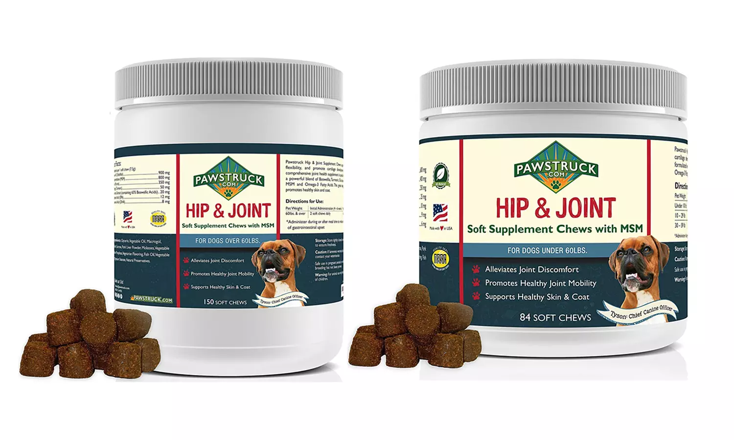 Pawstruck Hip and Joint Supplement for Dogs (84-, or 150-Count) - Primary Image