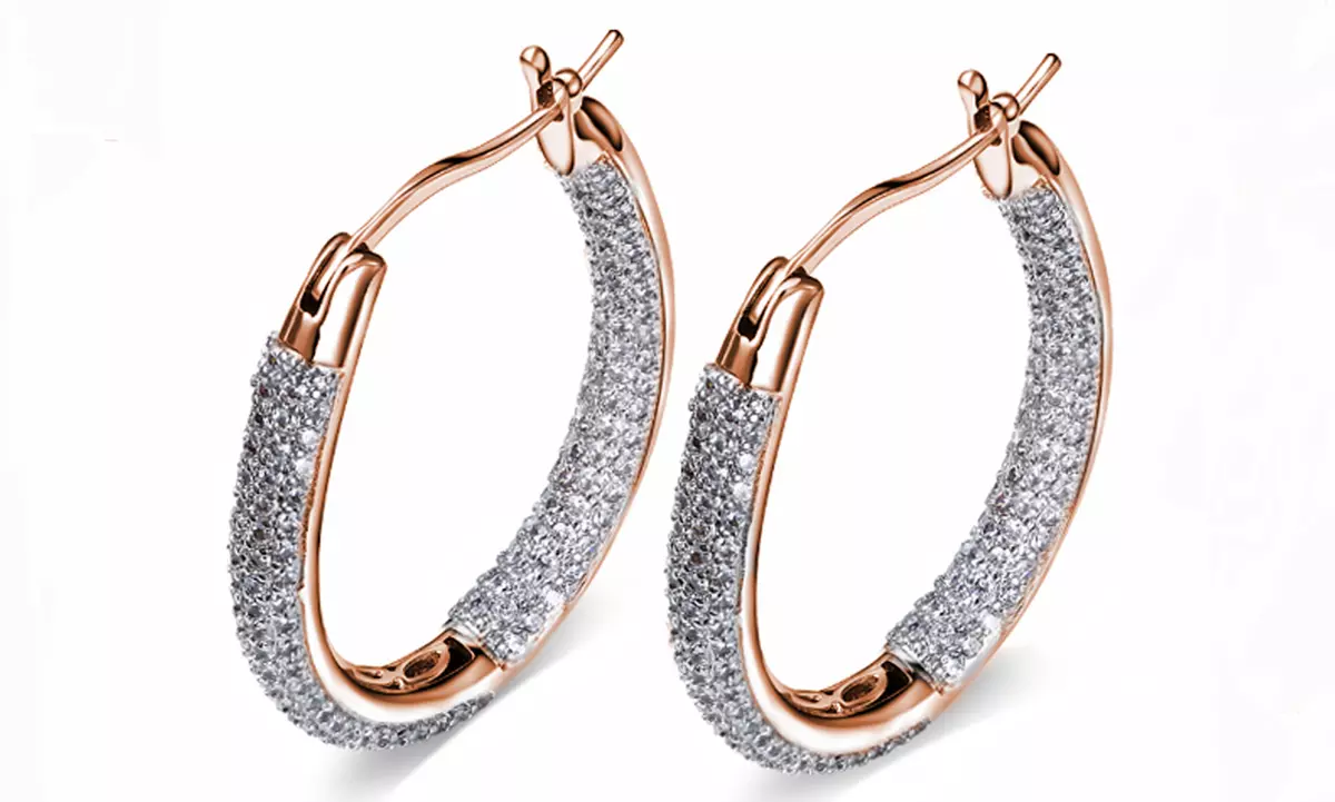 Boucles d'oreilles ornées de cristaux Stellux - Primary Image