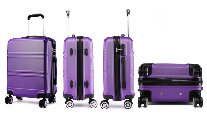 Image 6: Kono ABS Three Suitcase Set