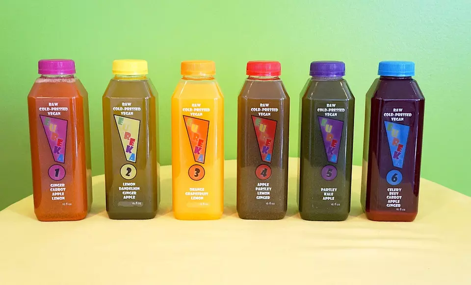 Raw, Cold-Pressed Juice Cleanses from Eureka Juice (Up to 55% Off). Five Options Available.  - Primary Image