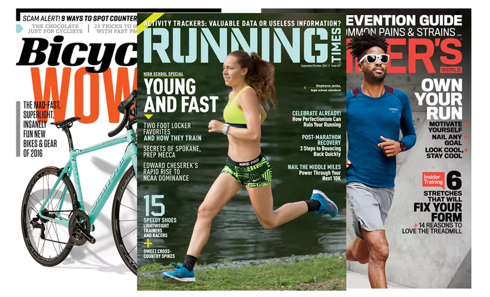 1-Year Subscription to Bicycling, Runner's World, or Running Times Magazines - Primary Image