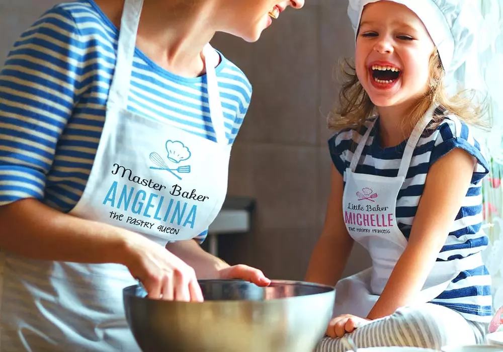 Mother and Daughter Personalized Chef Aprons from Monogram Online (Up to 78% Off) - Primary Image