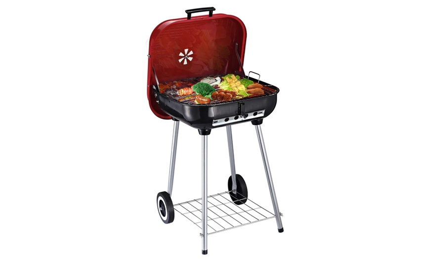 Image 2: Outsunny Charcoal BBQ Trolley 