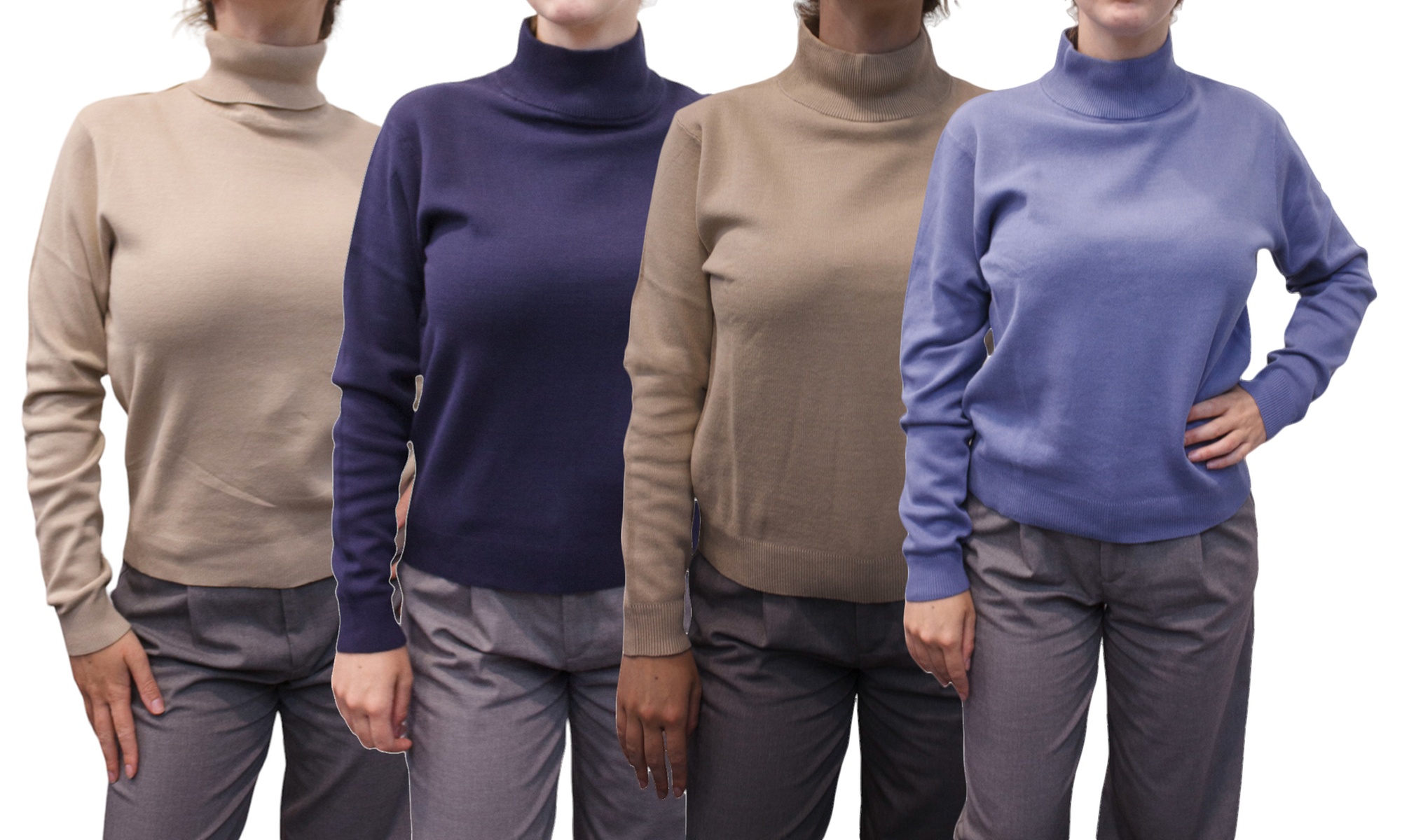 Pull femme col cheminé ou roulé Bill Tornade