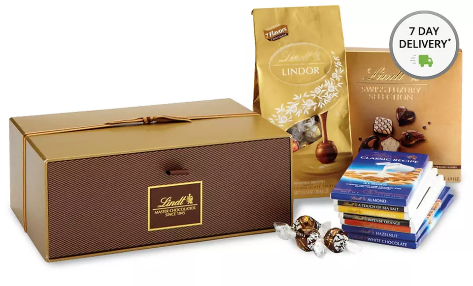 Lindt and LINDOR﻿ Chocolate Gift Sets. Multiple Options Available from $54.99-$89.99.  - Primary Image