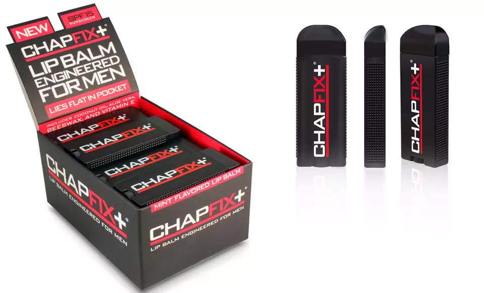 Four-Pack of CHAPFIX+ SPF-15 Mint Lip Balm for Men - Primary Image