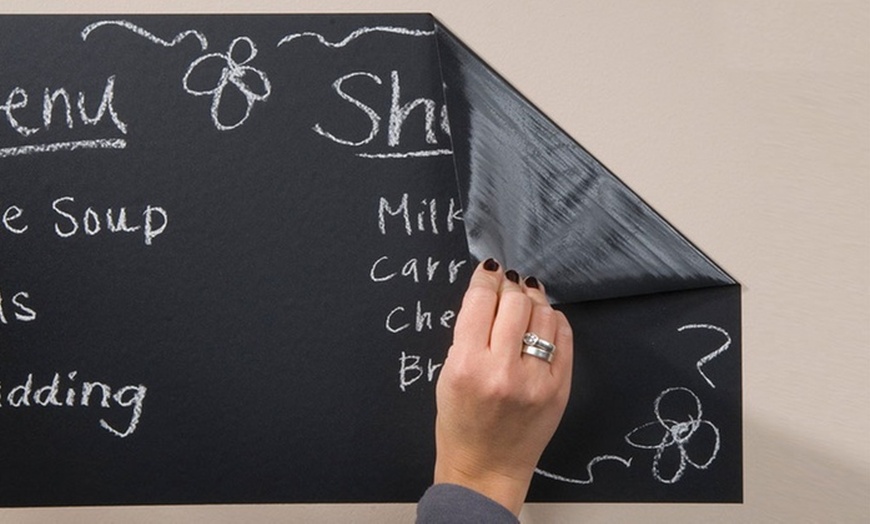 Image 2: Chalkboard with Five Chalks