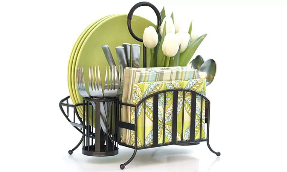Mesa Delaware Collection Black Picnic Caddy - Primary Image