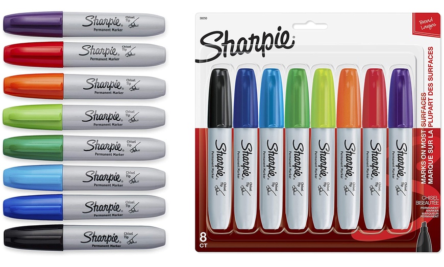 Image 1: Sharpie Chisel Tip Markers