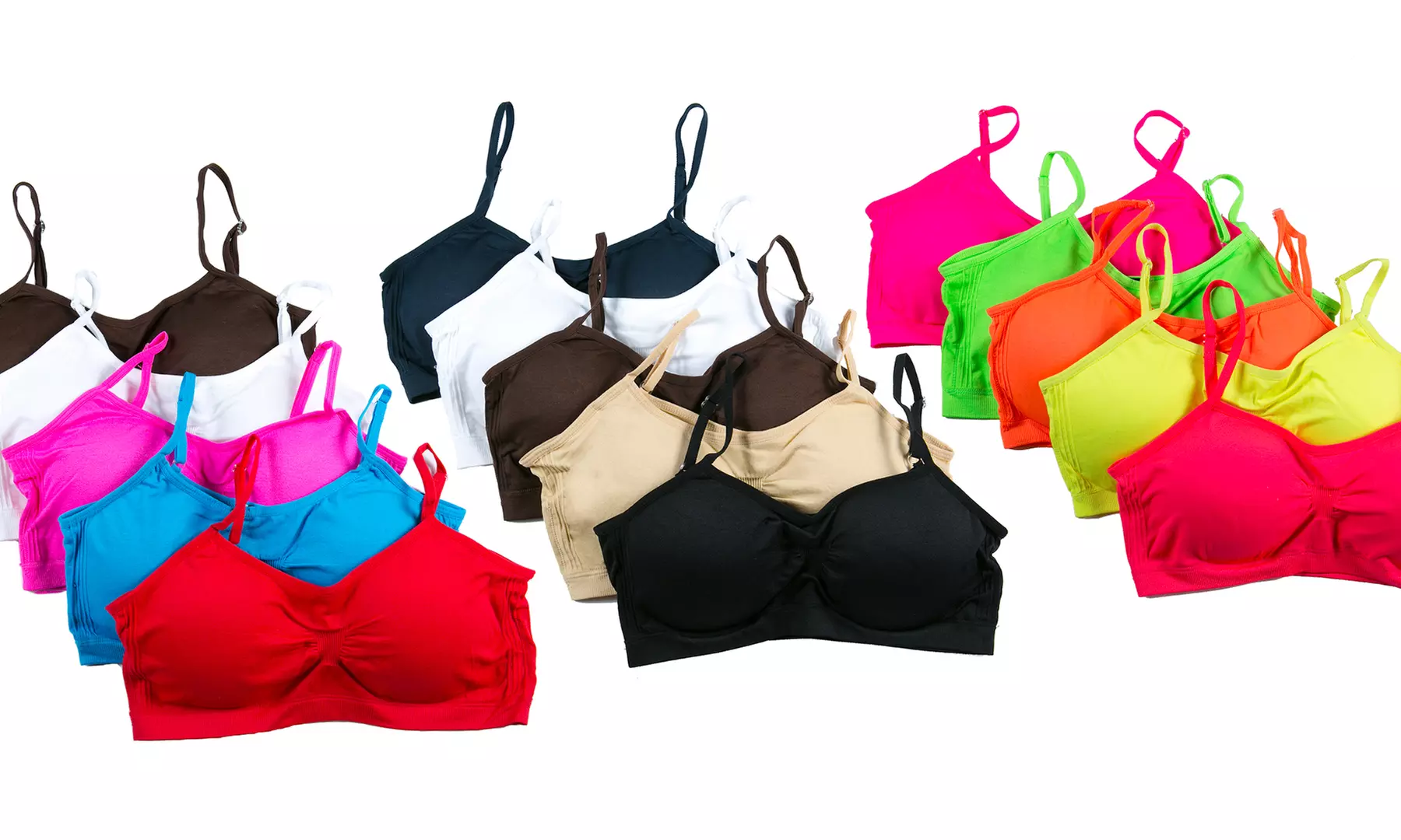 5-Pack of Seamless Women's Bralettes - Primary Image