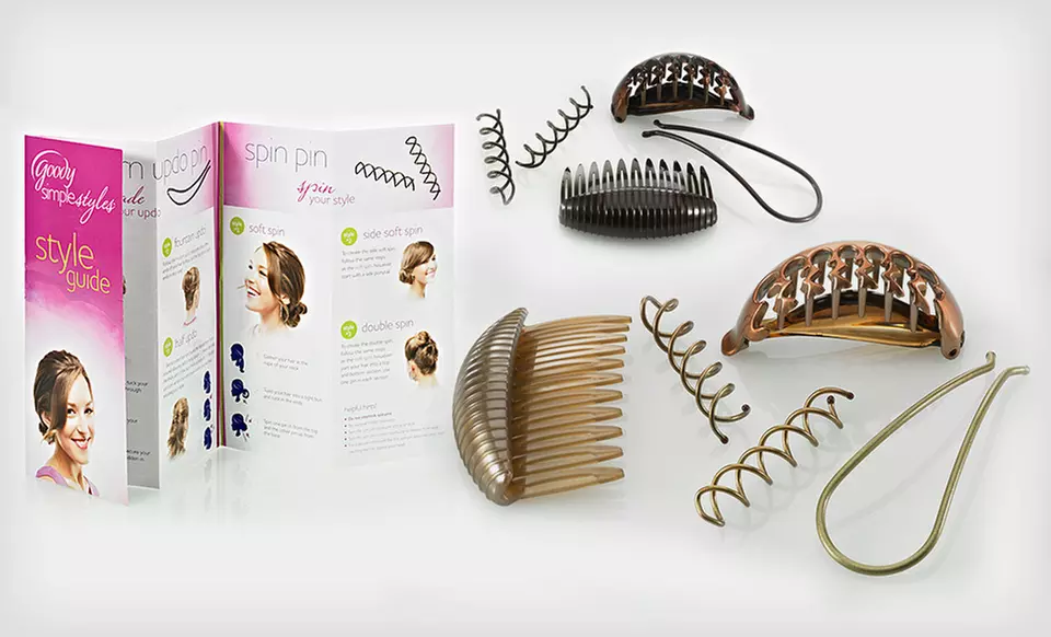 $7 for a Goody Simple Styles Hairstyling Kit in Dark or Light Colors ($26 List Price). Free Returns. - Primary Image