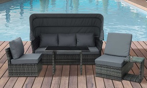  Outsunny Outdoor Rattan Set 