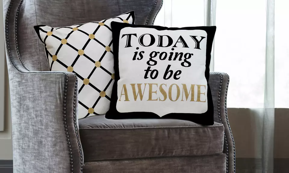 100% Cotton Contemporary Decorative Pillows (2-Pack) - Primary Image