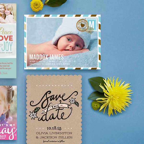 simply to impress birth announcements