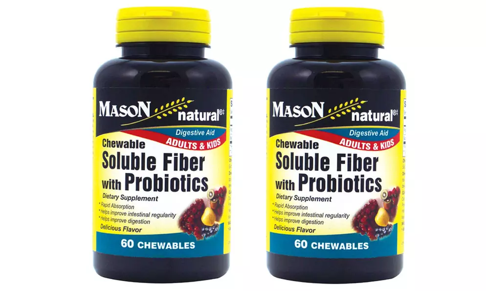 Soluble Fiber With Probiotics Chewables (2-Pack) - Primary Image