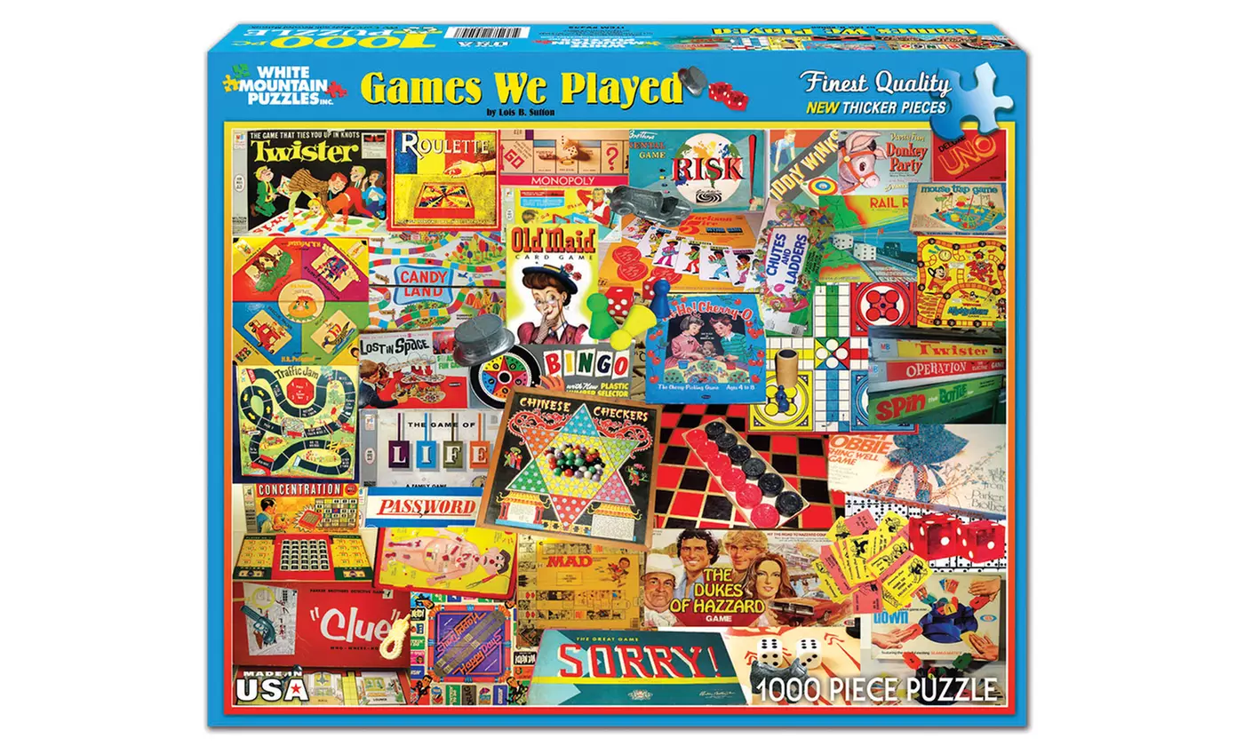 1,000-Piece Nostalgic Collage Jigsaw Puzzles - Second Medium