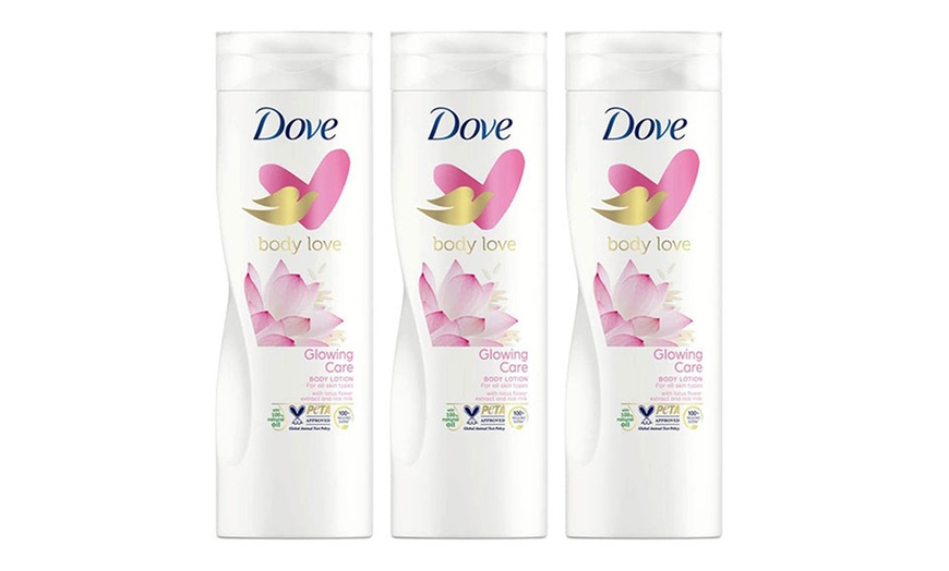 Image 10: Three- or Six-Pack of Dove Body lotions 400ml