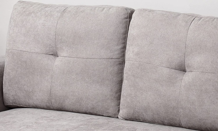 Image 5: HomCom L-Shaped Corner Sofa Bed
