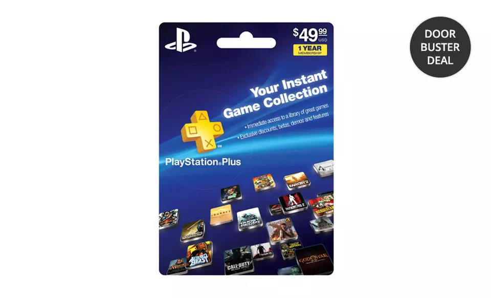 Playstation Plus 12-Month Membership Card - Primary Image