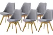 1, 2, 4 ou 6 chaises scandinaves tissu LIVS, livraison offerte - Image 3