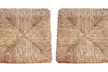 2 o 4 asientos de repuesto de paja natural para silla con interior de madera maciza - Second Medium