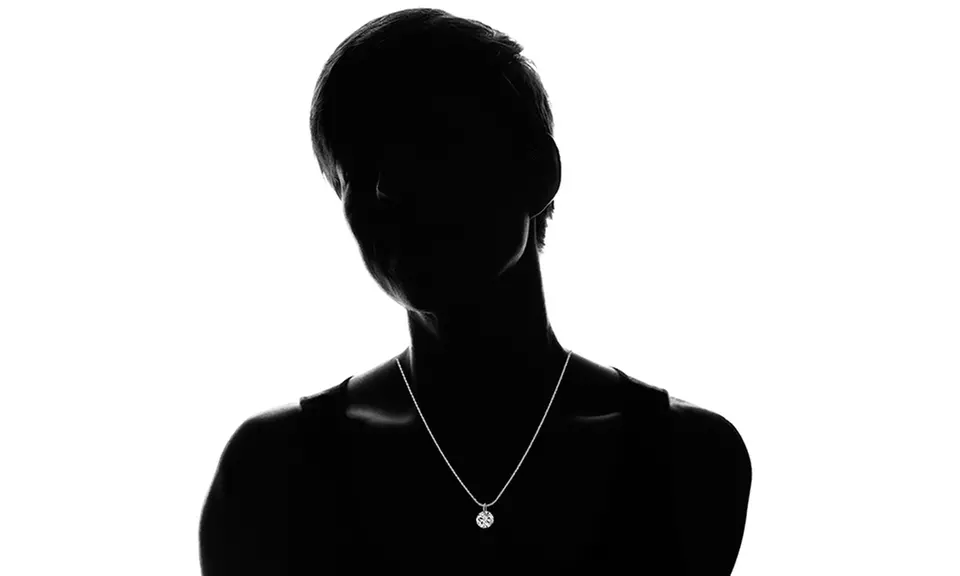 2.00 CTW Drill Necklace Made with Swarovski Elements in 18K White Gold - Second Medium