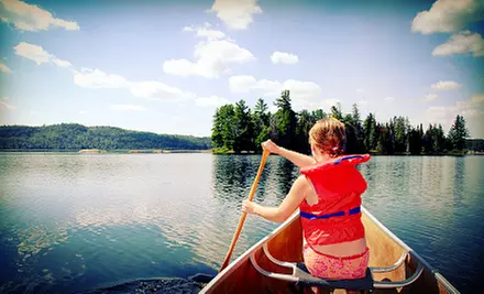 5- or 10-Mile Canoe Trip for Two or Four with Option for One Night of Camping from Riverview Ranch (Half Off) - Primary Image