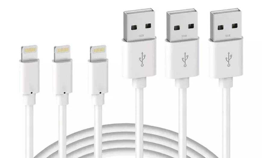 Image 1: Câbles de charge compatibles iPhone®, Lightning® et USB