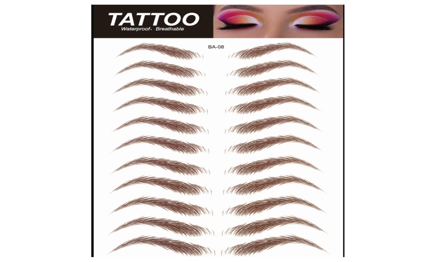 Image 18: Glamza 4D Eyebrow Tattoo and Phoera Magnetic Eyeliner and Lashes Set