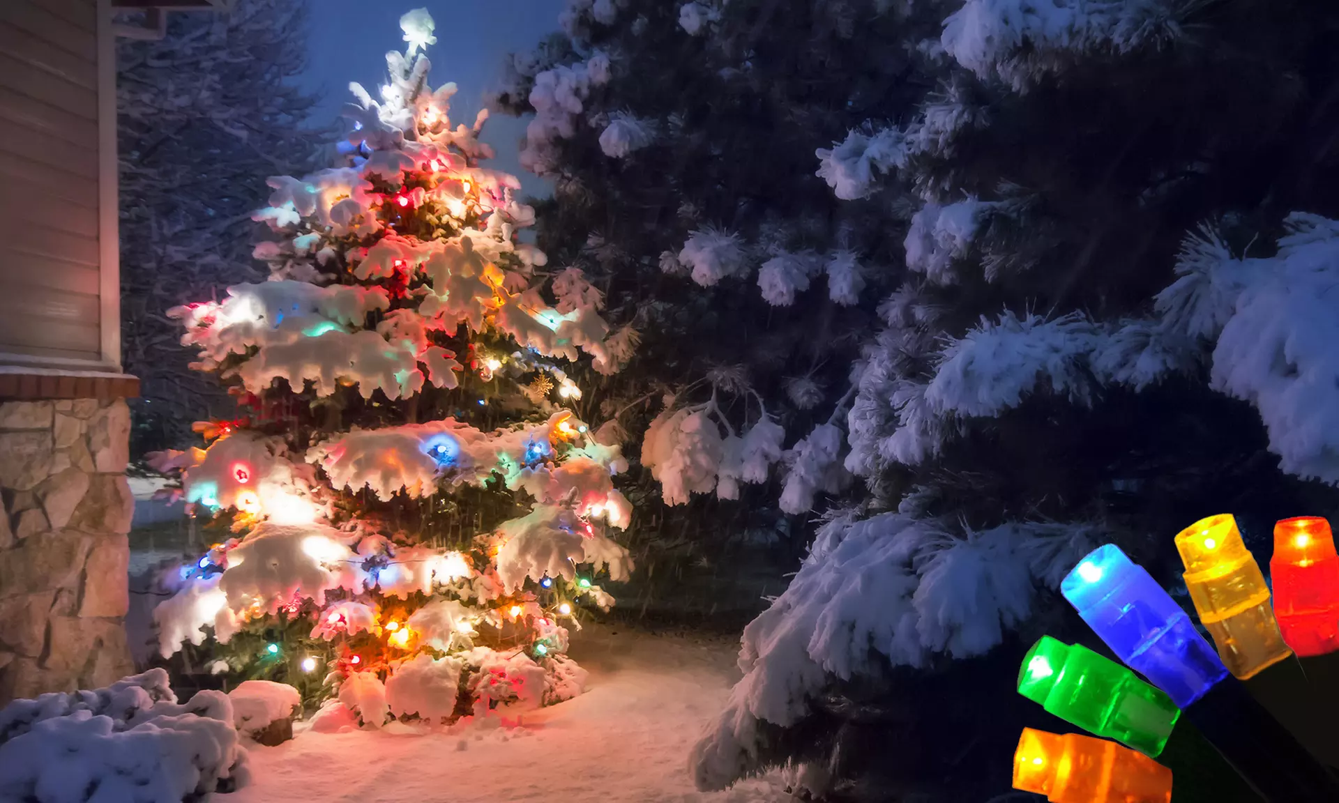 200 Solar String LED Holiday Lights (Standard or Multicolored) - Second Medium