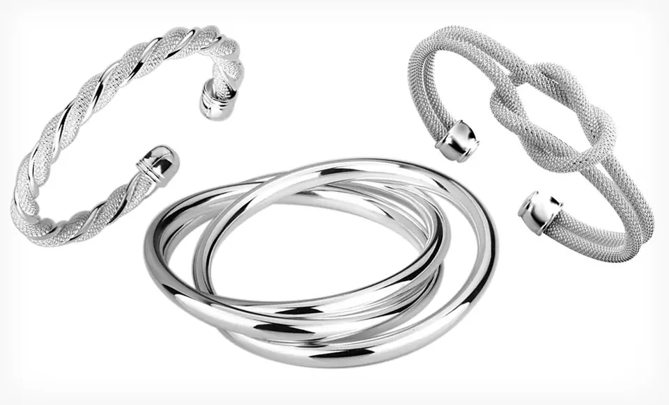 Cate & Chloe Silver Bracelets (Up to 80% Off). 14 Options Available. Free Shipping and Free Returns. - Primary Image