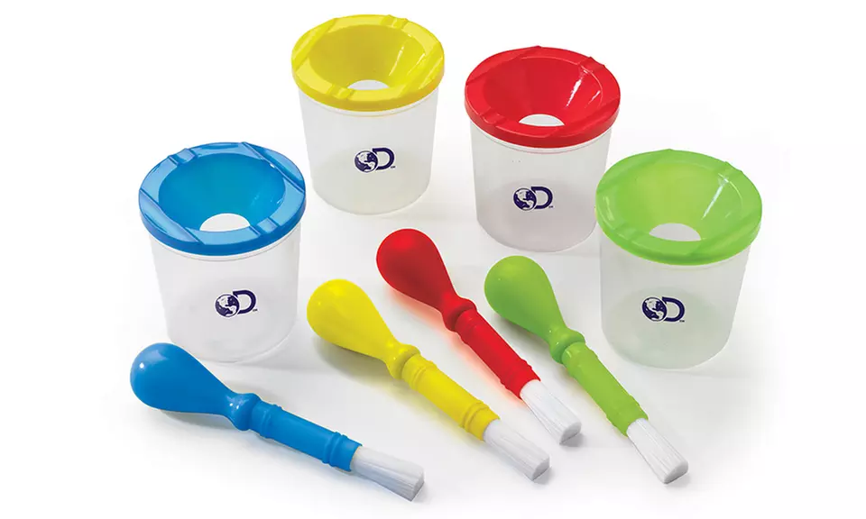 Discovery Kids No-Spill Paint Pot and Brush Set - Second Medium