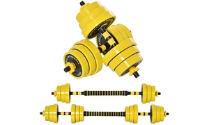  HomCom Dumbbell Barbell Set 