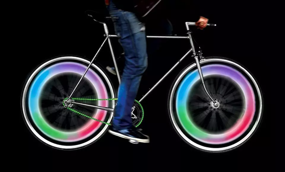 4-Pack of Multi-Color LED Bike Wheel Lights - Primary Image