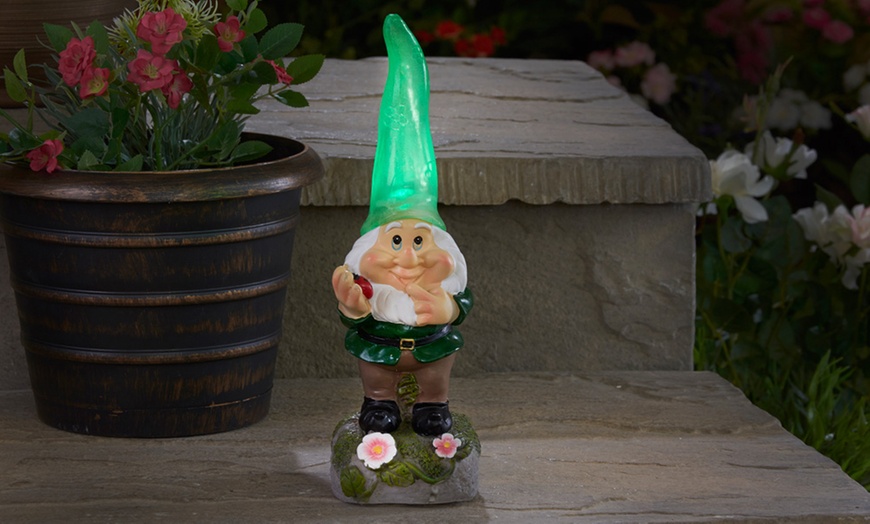 Image 5: Light-Up Garden Gnome Solar Light