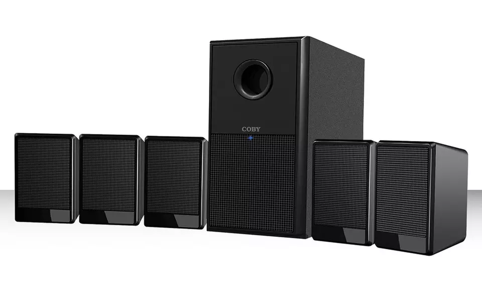 Coby 5.1-Channel Home-Theater Speaker System (CSP97). Free Shipping and Returns. - Primary Image