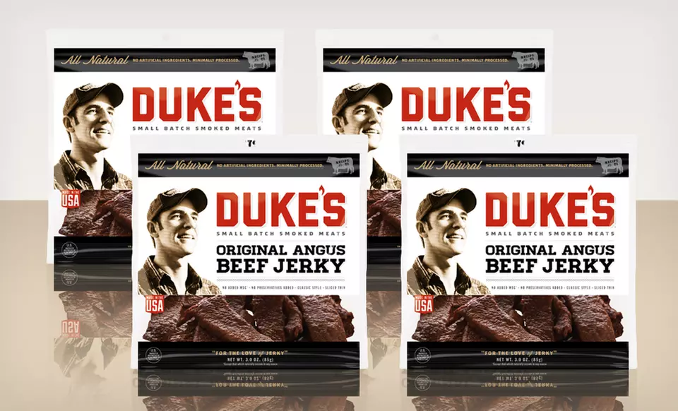 $22.99 for a 4-Pack of Duke's Beef Jerky or Smoked Sausages ($27.96 List Price). Multiple Flavors. Free Shipping. - Primary Image