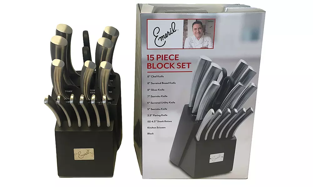 Groupon Exclusive Emeril Forged Knife Block Set (15-Piece)  - Second Medium