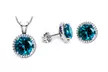 Earring and Pendant Set Made with Swarovski Elements. Multiple Styles Available. - Second Medium