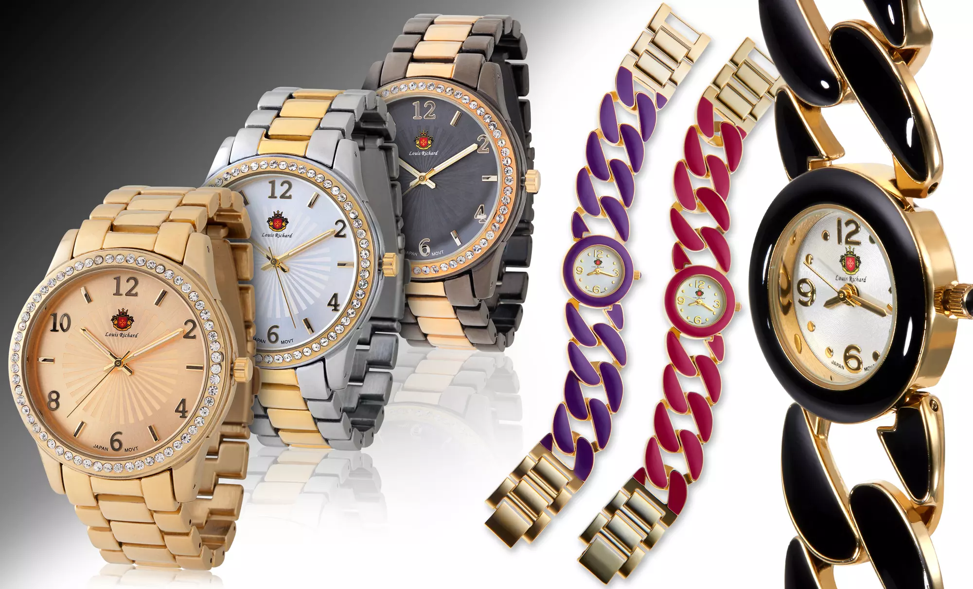 Louis Richard Women's Amberley or Ashby Boyfriend Watch. Multiple Styles Available. Free Returns. - Primary Image