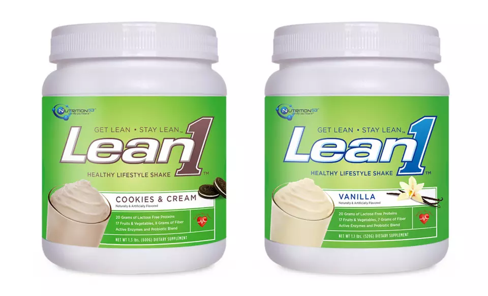 $14.99 for Nutrition53 Lean1 Healthy Performance Meal-Replacement Shake Mix ($29.99 List Price). Four Flavors Available. - Second Medium