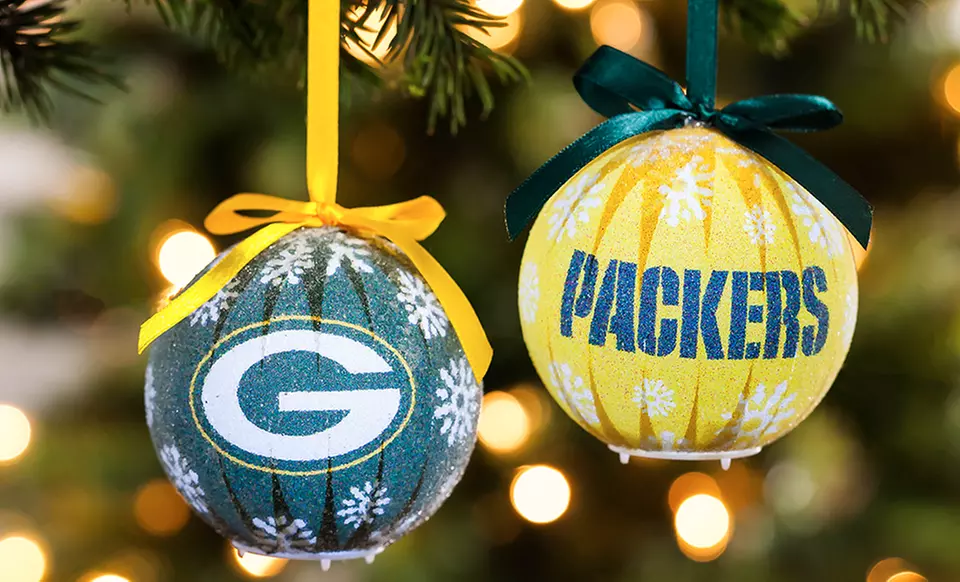 NFL 6-Pack LED Christmas Ornaments - Primary Image