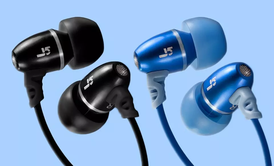 2 Sets of JLab Audio J5M Earbuds with Universal Mic. Multiple Colors Available. Free Returns. - Primary Image