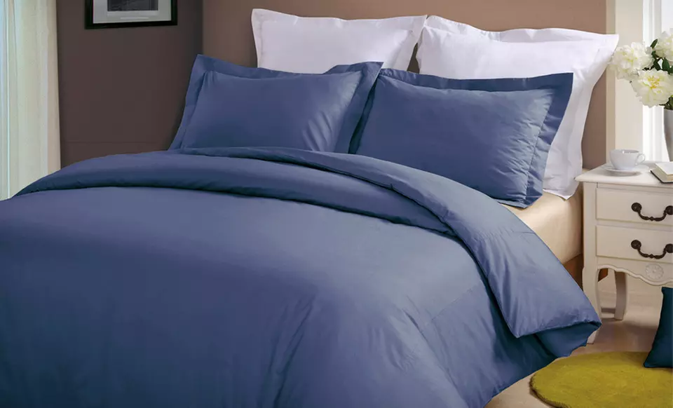 $34.99 for Classic 100% Cotton Duvet Cover Set ($79.99 List Price). Multiple Colors & Sizes. Free Shipping & Returns. - Primary Image