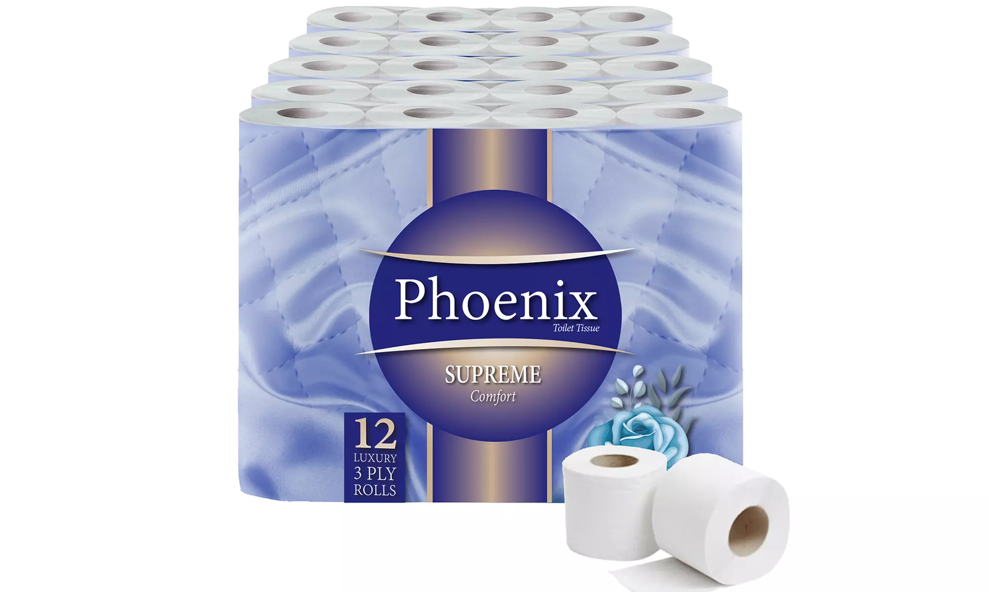 Phoenix Supreme Comfort Toilet Rolls – 12, 24, 48, 60 or 120 Pack