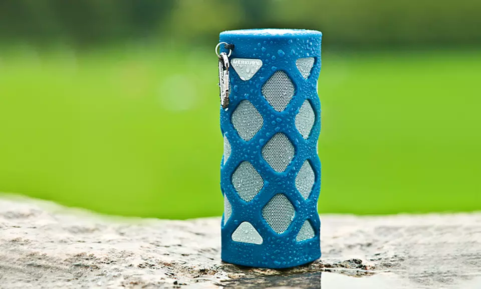 Merkury Innovations Quake Water-Resistant Wireless Bluetooth Speaker with 10-Hour Battery with Mic - Primary Image