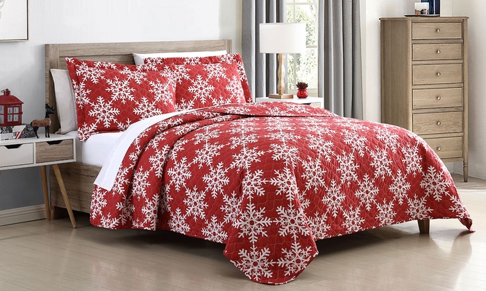 Holiday Home Collection Quilt Sets (3-Piece) | Groupon