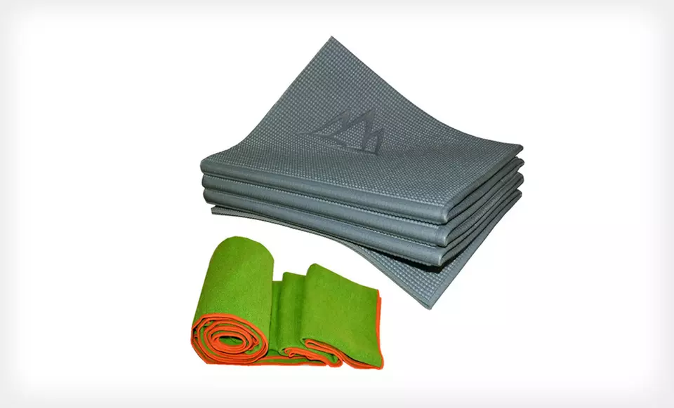 $49 for an Easy Carry YoFoMat and Yoga Towel Set ($80 List Price). Five Colors Available. Free Shipping and Returns. - Second Medium