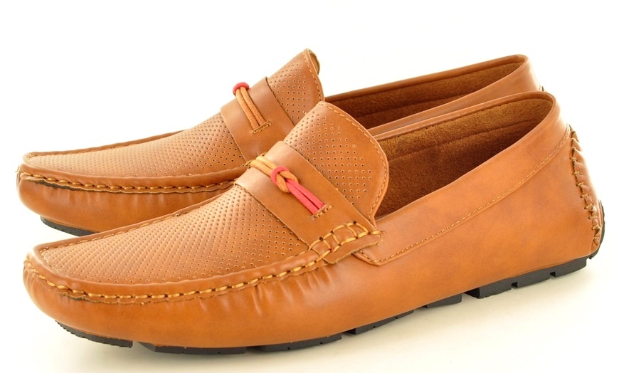 Image 9: Men's Perforated Casual Loafers